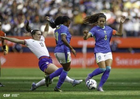 Sele&ccedil;&atilde;o feminina perde para os EUA em teste para o Mundial de 2027