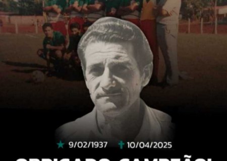 Fundador do Futebol Clube Pantanal morre aos 88 anos em Campo Grande