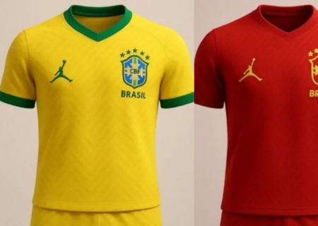 Seleção já usou camisa vermelha antes; veja uniformes alternativos