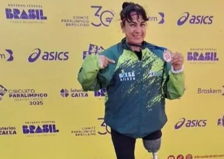 Atleta de MS garante medalha no Circuito Paral&iacute;mpico em S&atilde;o Paulo