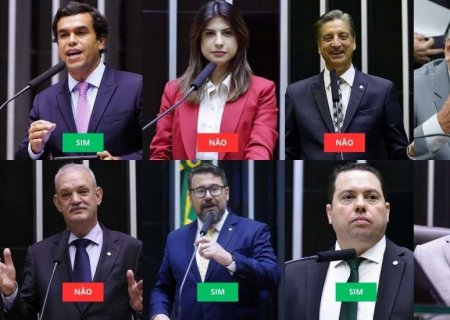 Quatro dos oito deputados de MS votam para reduzir cadeia de Bolsonaro