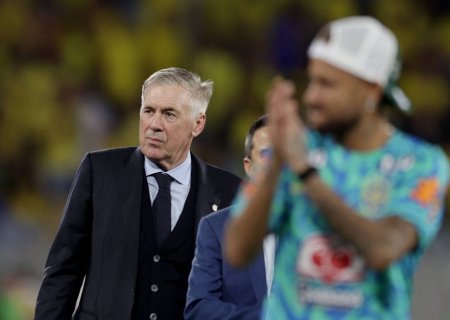 Ancelotti diz que não tem 'pressa' com recuperação de Neymar